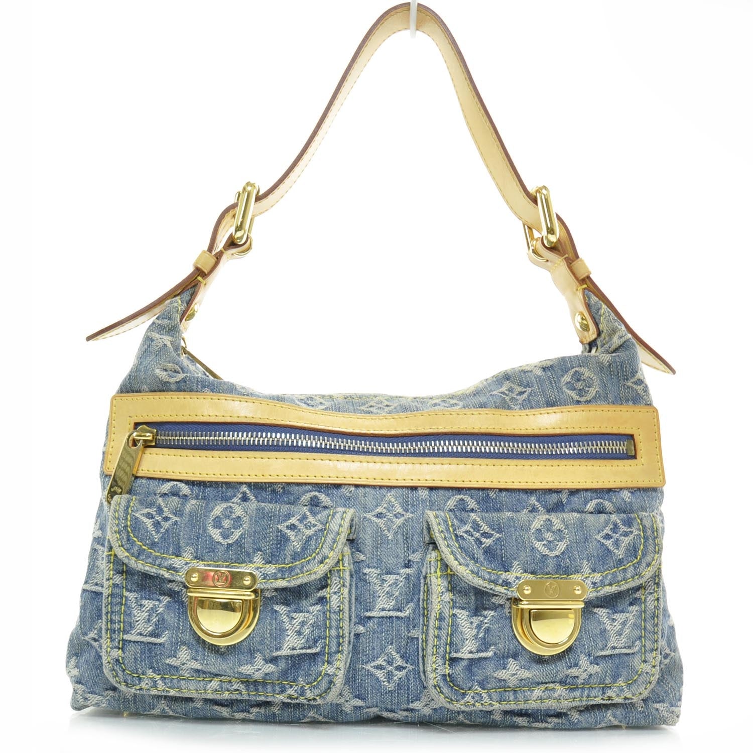 Louis Vuitton Monogram Denim Baggy PM Blue 1 of 8