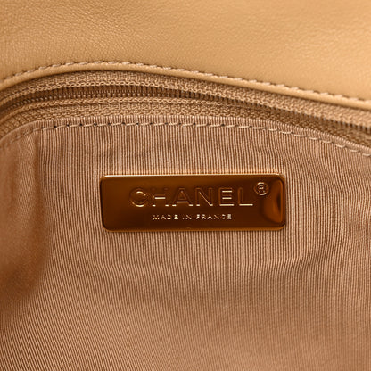 Chanel Lambskin Quilted Medium Chanel 19 Flap Beige 5 of 10