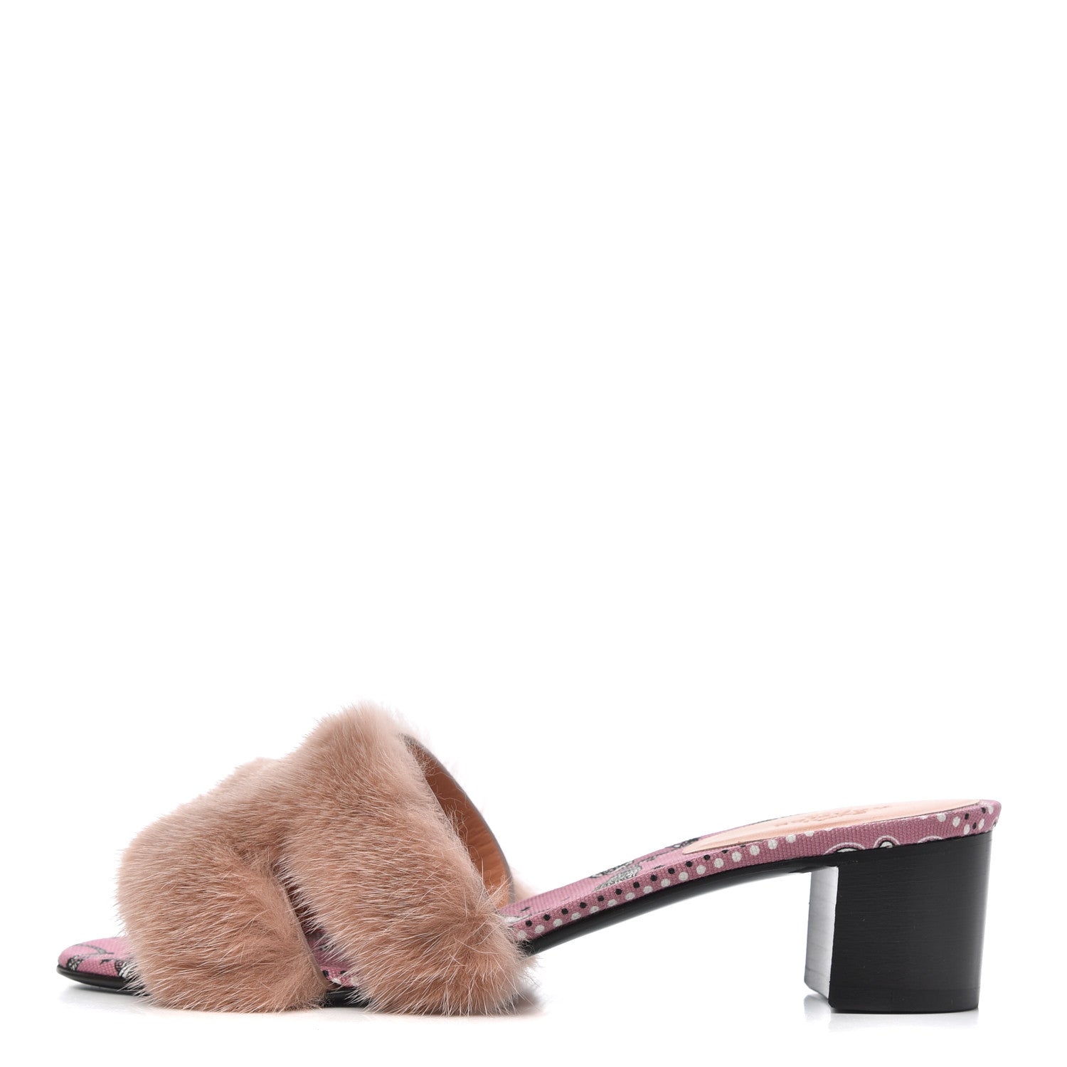 Hermes Mink Fur Oasis Sandals 36.5 Granit Rose 1 of 9
