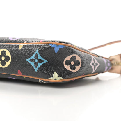 Louis Vuitton Monogram Multicolor Pochette Accessories Black 10 of 11