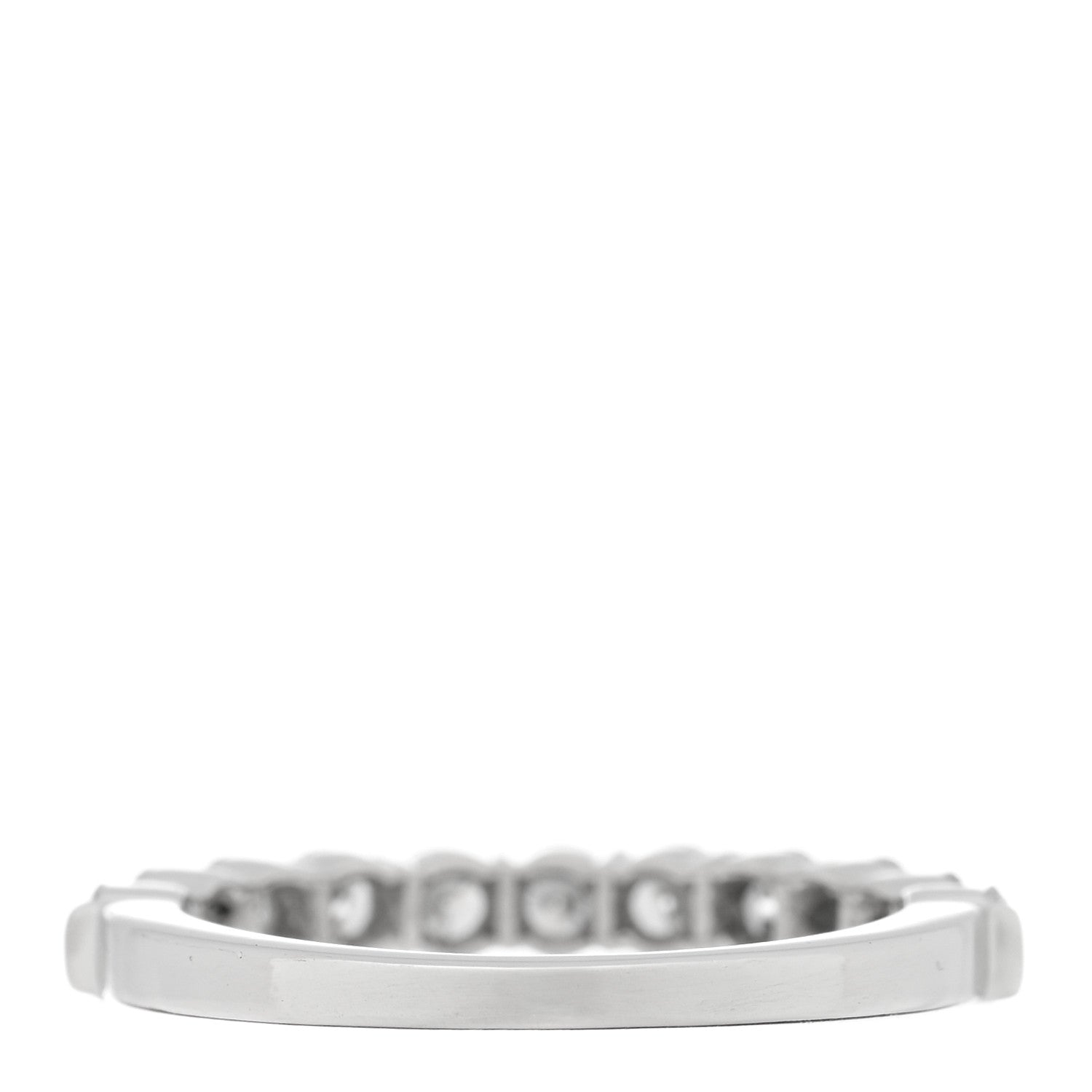 Tiffany Platinum Diamond .66ctw Half Circle Band Ring 49 4.75 3 of 4