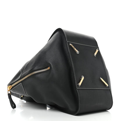 Loewe Calfskin Medium See U Later Hammock Shoulder Bag Black White 4 of 11