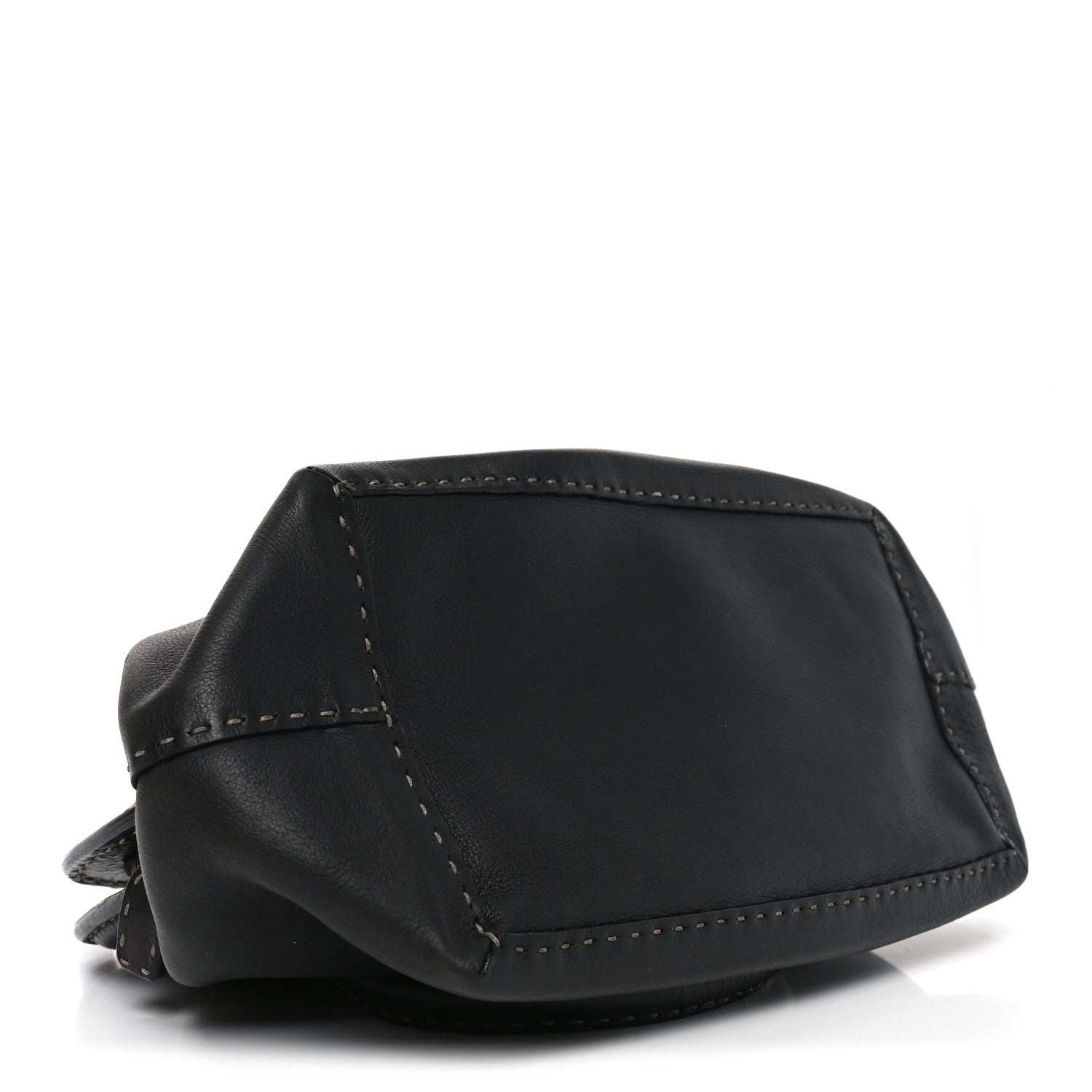 Fendi Calfskin Romano Selleria Adele 1328 Bag Black 4 of 13