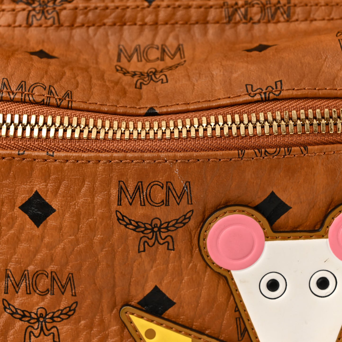 Visetos Year Of The Mouse Small Stark Backpack Cognac