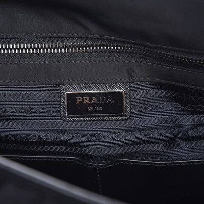 Prada Tessuto Nylon Saffiano Messenger Black 6 of 9