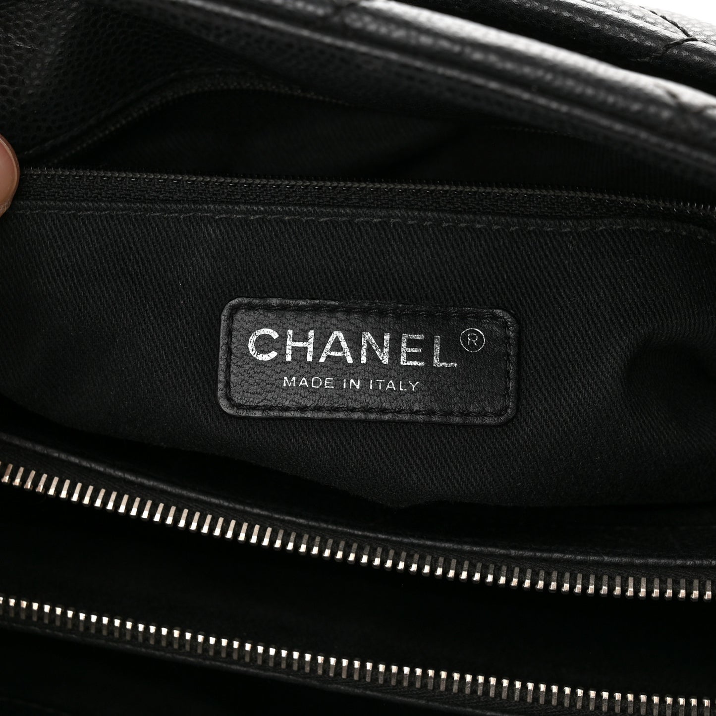 Caviar Quilted Timeless CC Soft Tote Black