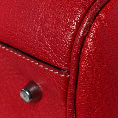 Prada Goatskin Cerniera Doctor Bag Rubino 7 of 13