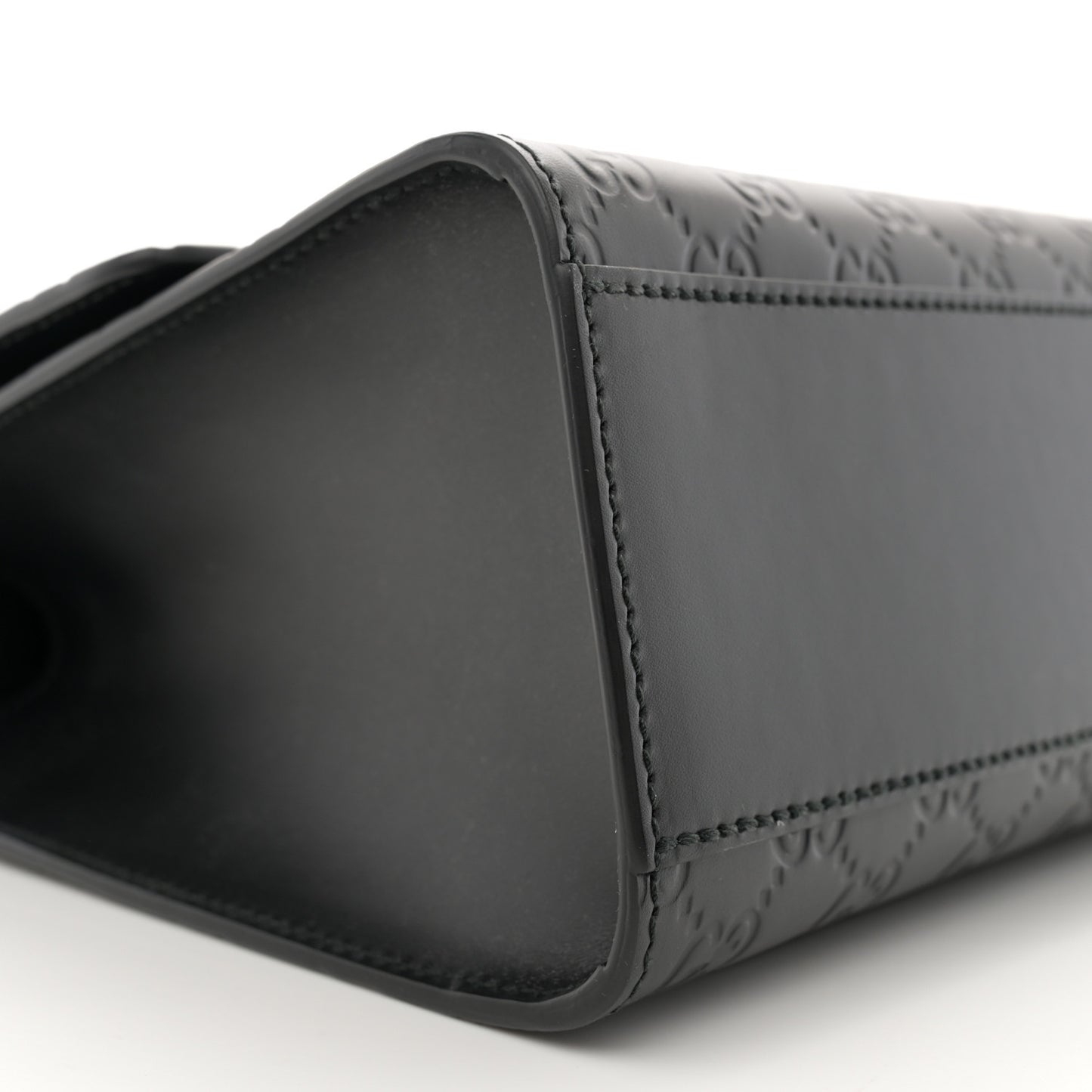 Guccissima Medium Padlock Shoulder Bag Black