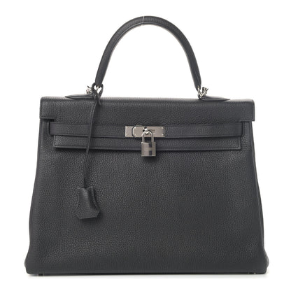 Hermes Togo Kelly Retourne 35 Black 1 of 12