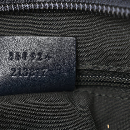 Gucci GG Plus Monogram Medium Flat Messenger Bag Navy 7 of 10