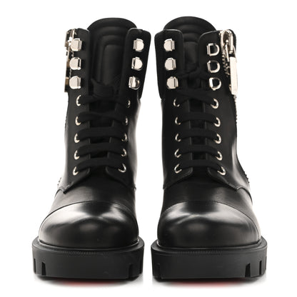 Christian Louboutin Calfskin Quilted En Hiver Boots 37 Black 3 of 8