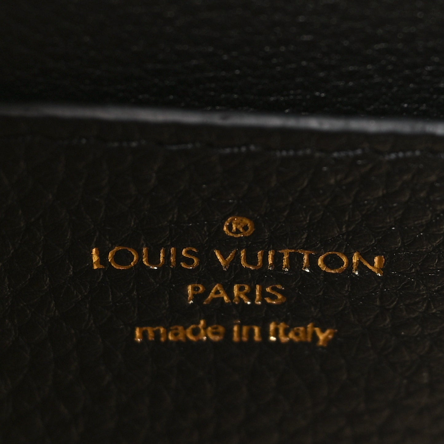 Grained Calfskin LV Pont 9 Soft PM Black