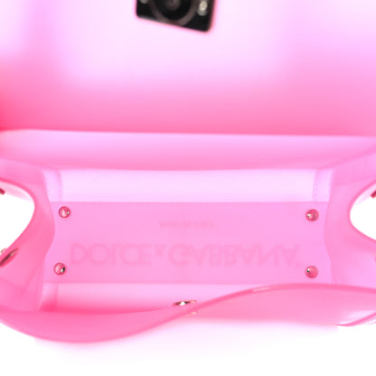 Dolce & Gabbana Rubber Semi Transparent Miss Sicily Satchel Pink 5 of 8