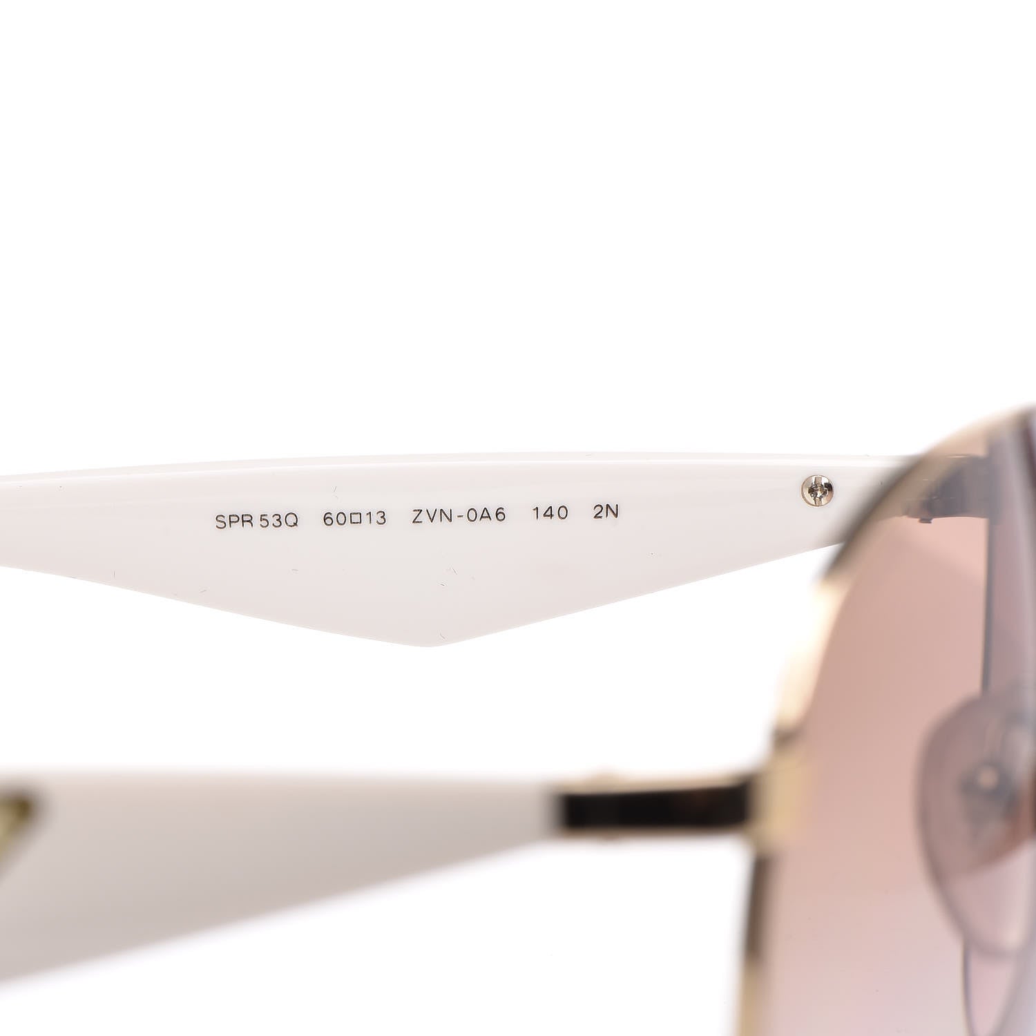 Prada Aviator Sunglasses SPR 53Q White 6 of 8