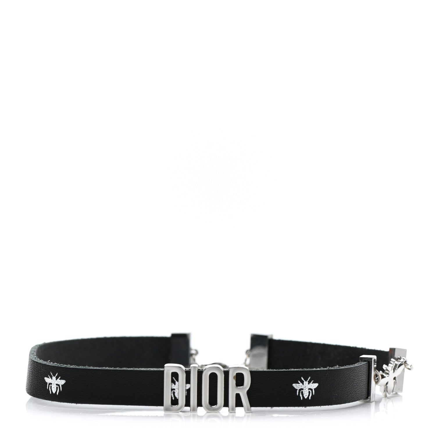 Christian Dior Calfskin Dior Bee Double Necklace Black 1 of 4