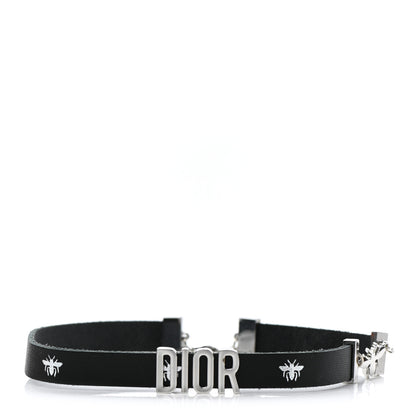 Christian Dior Calfskin Dior Bee Double Necklace Black 1 of 4