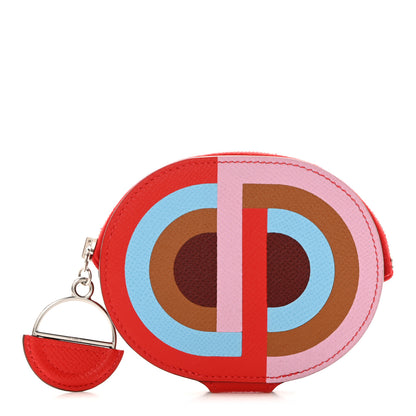 Hermes Epsom In-The-Loop-To-Go Pochette Multicolore Rouge de Coeur 1 of 9