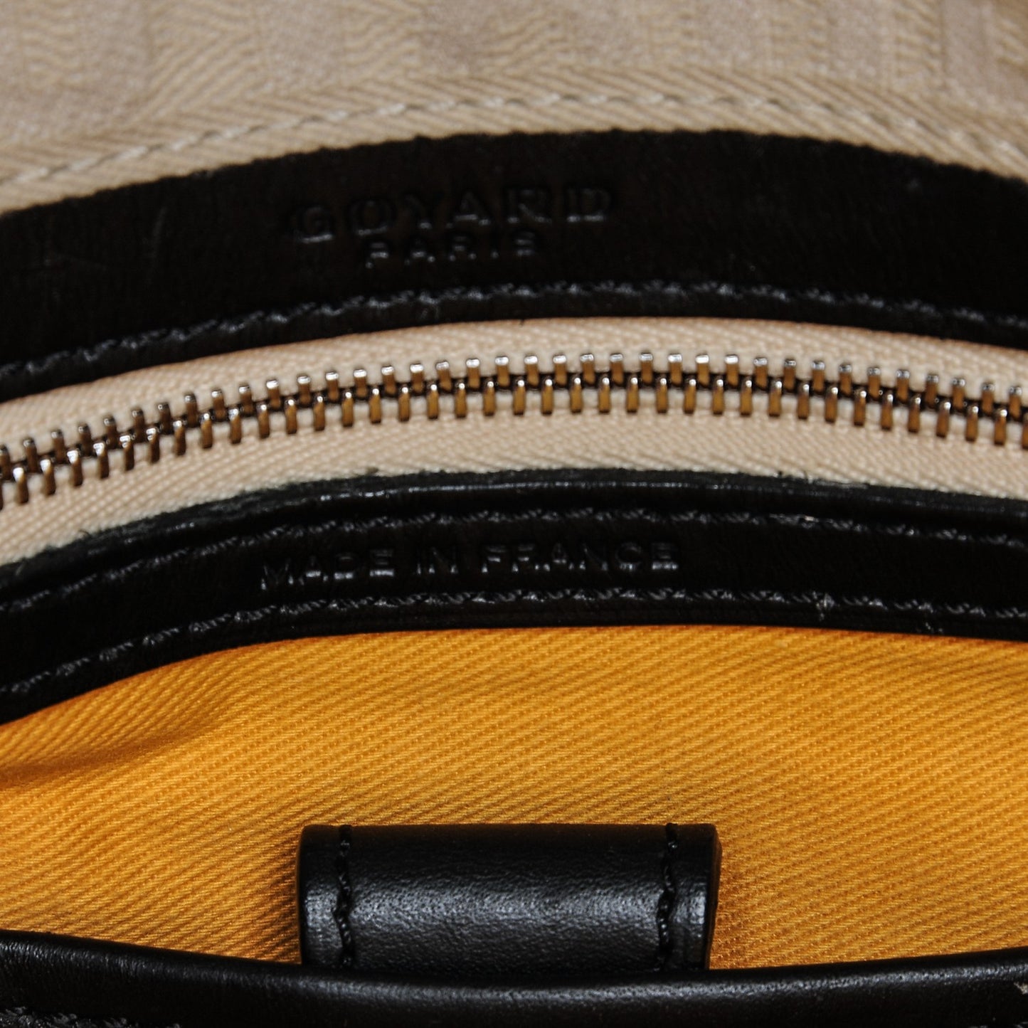 Goyardine Saint Jeanne MM Bowler Black
