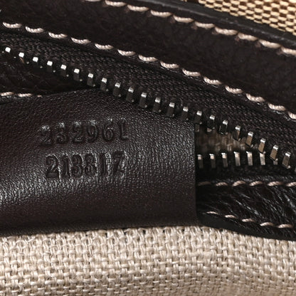 Gucci Monogram Medium Icon Bit Hobo Dark Brown 7 of 10