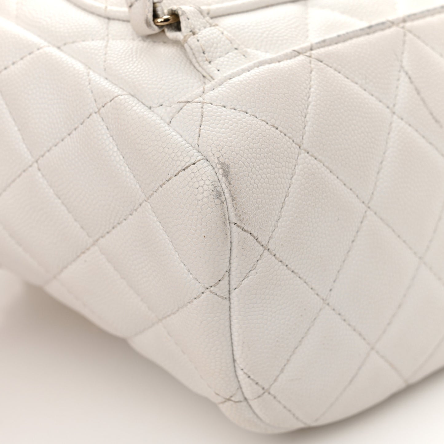 Caviar Quilted Mini Urban Spirit Backpack White