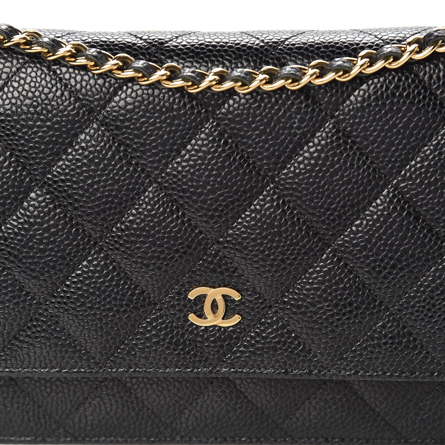 Chanel Caviar Quilted Wallet On Chain WOC Black 12 of 12