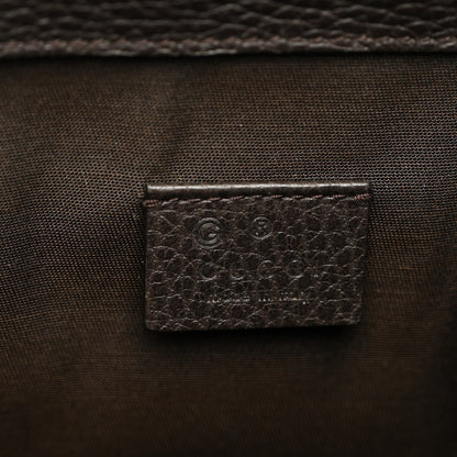 Gucci Monogram Dollar Calfskin O Drawstring Backpack Beige Ebony Testa di Moro Dark Chocolate 6 of 10