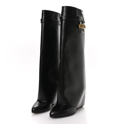 Givenchy Calfskin Shark Lock Pant Boots 38 Black 4 of 7