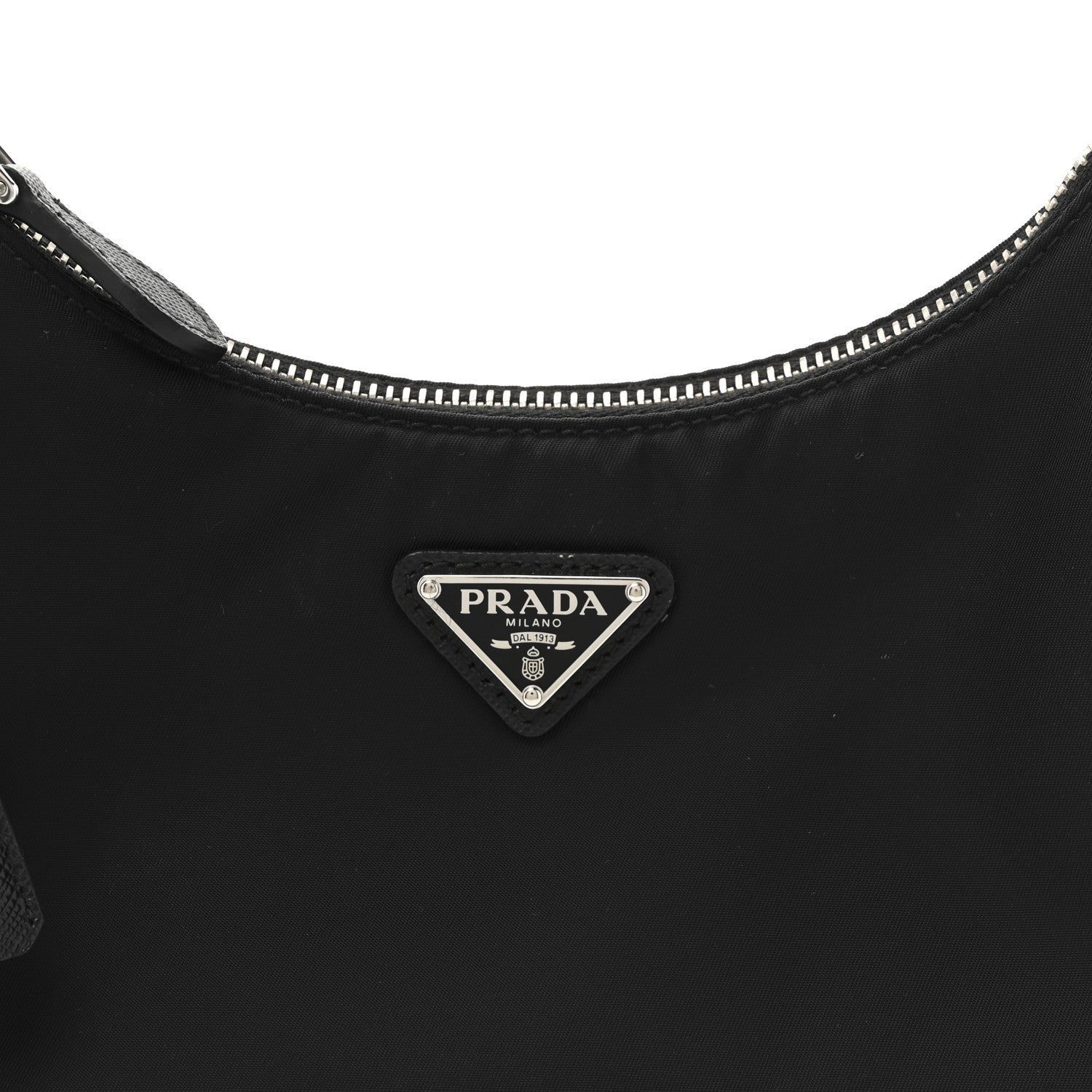 Prada Tessuto Nylon Saffiano Mini Re-Edition 2005 Bag Black 7 of 10