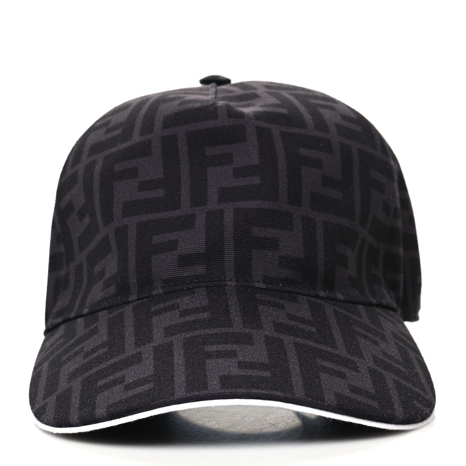 Fendi Canvas FF Reloaded Baseball Hat Black White 2 of 8