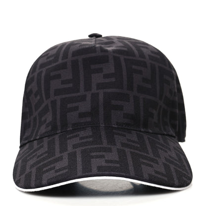 Fendi Canvas FF Reloaded Baseball Hat Black White 2 of 8