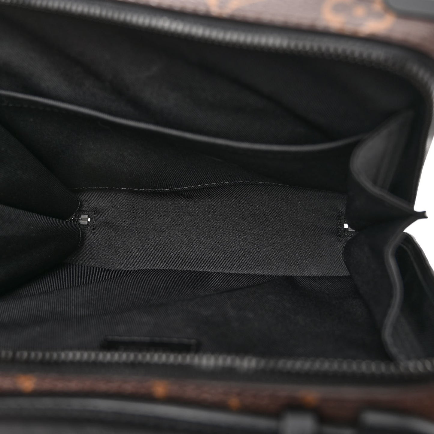 Monogram Macassar Handle Soft Trunk Black