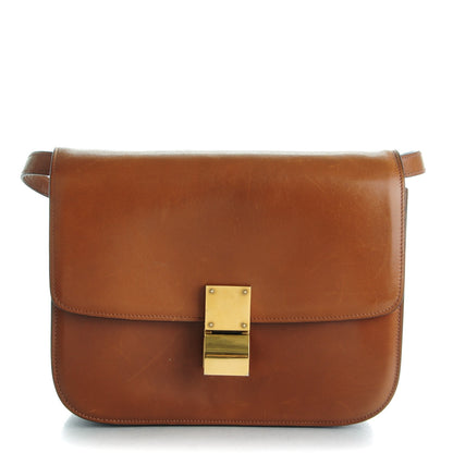 Celine Box Calfskin Medium Classic Box Flap Bag Camel 1 of 7