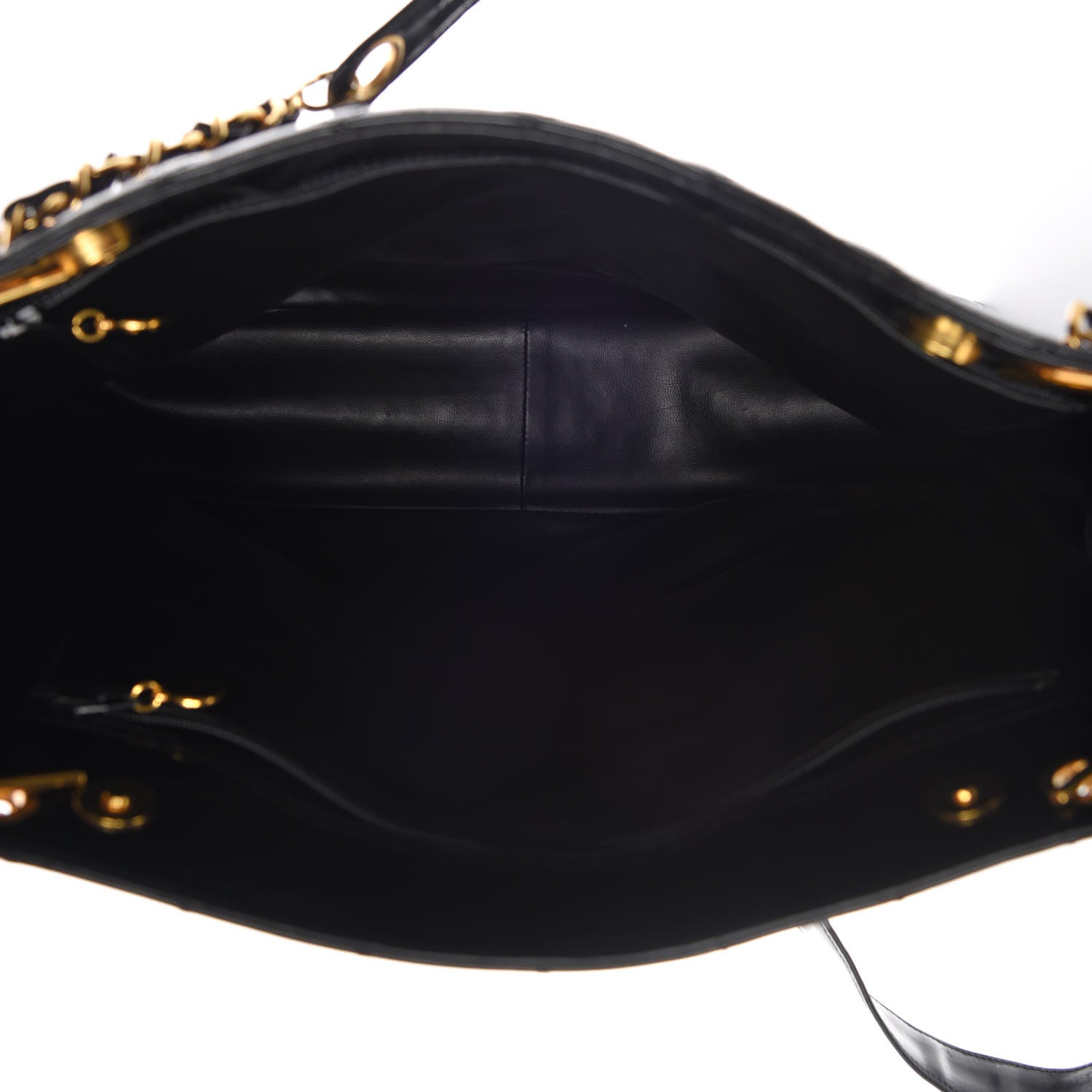 Chanel Patent Quilted Shoulder Bag Black 5 of 28