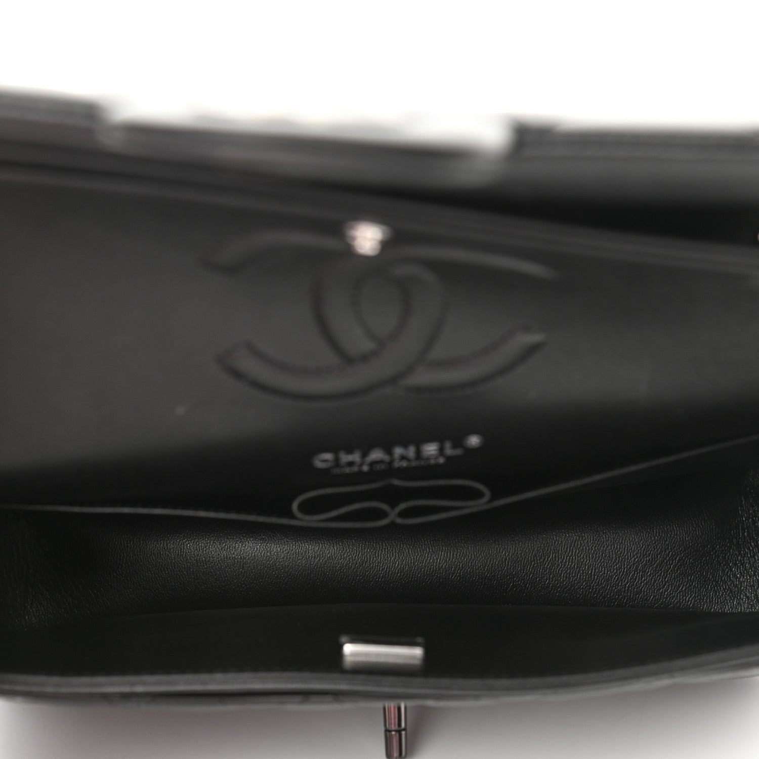 Chanel Lambskin Quilted Medium Double Flap So Black 5 of 10