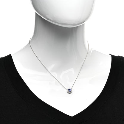 Tiffany Platinum Diamond Tanzanite Soleste Pendant Necklace 2 of 4