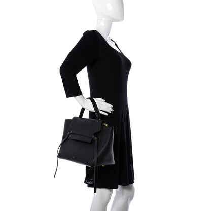 Celine Grained Calfskin Mini Belt Bag Black 3 of 12