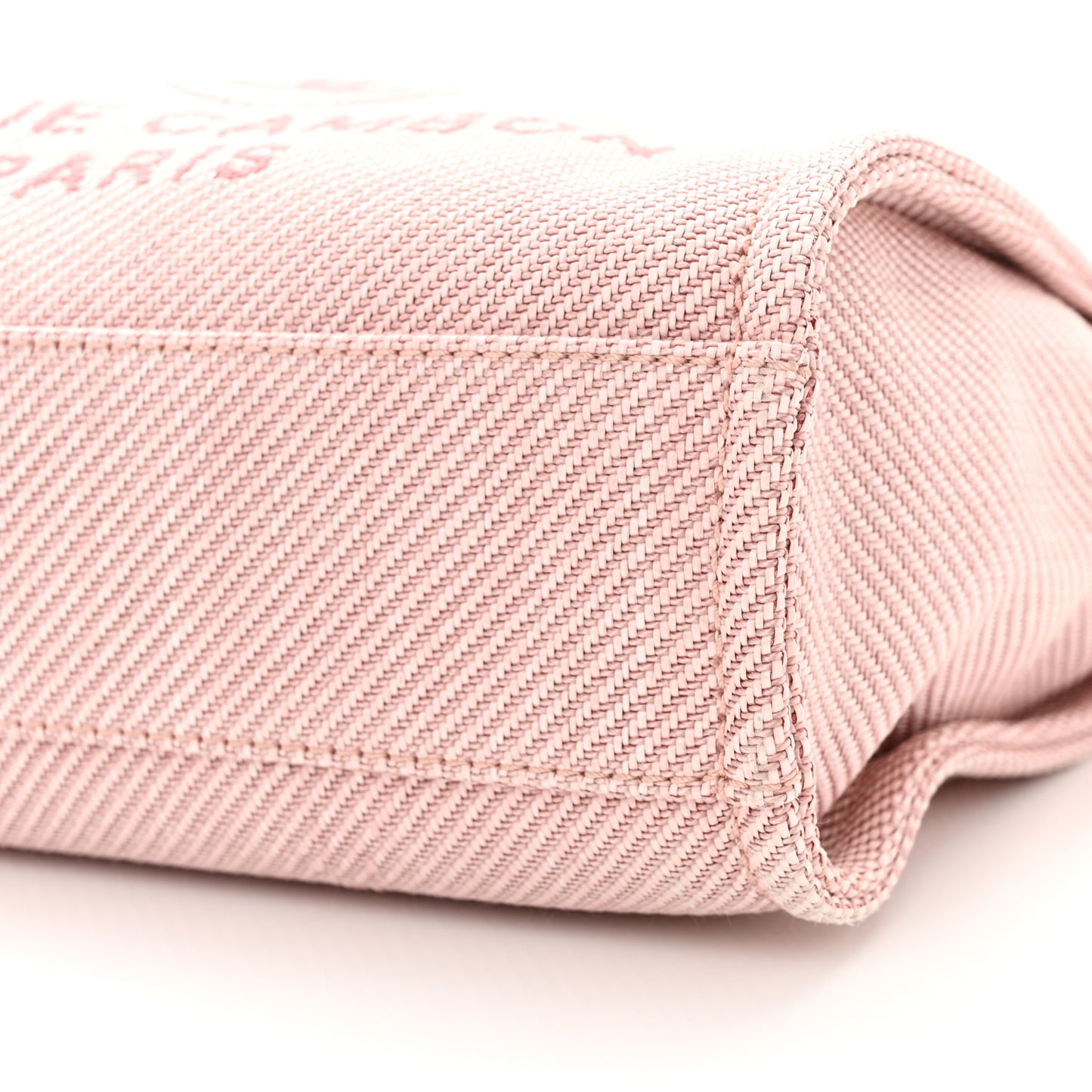 Mixed Fibers Calfskin Mini Deauville Tote Rose Pink