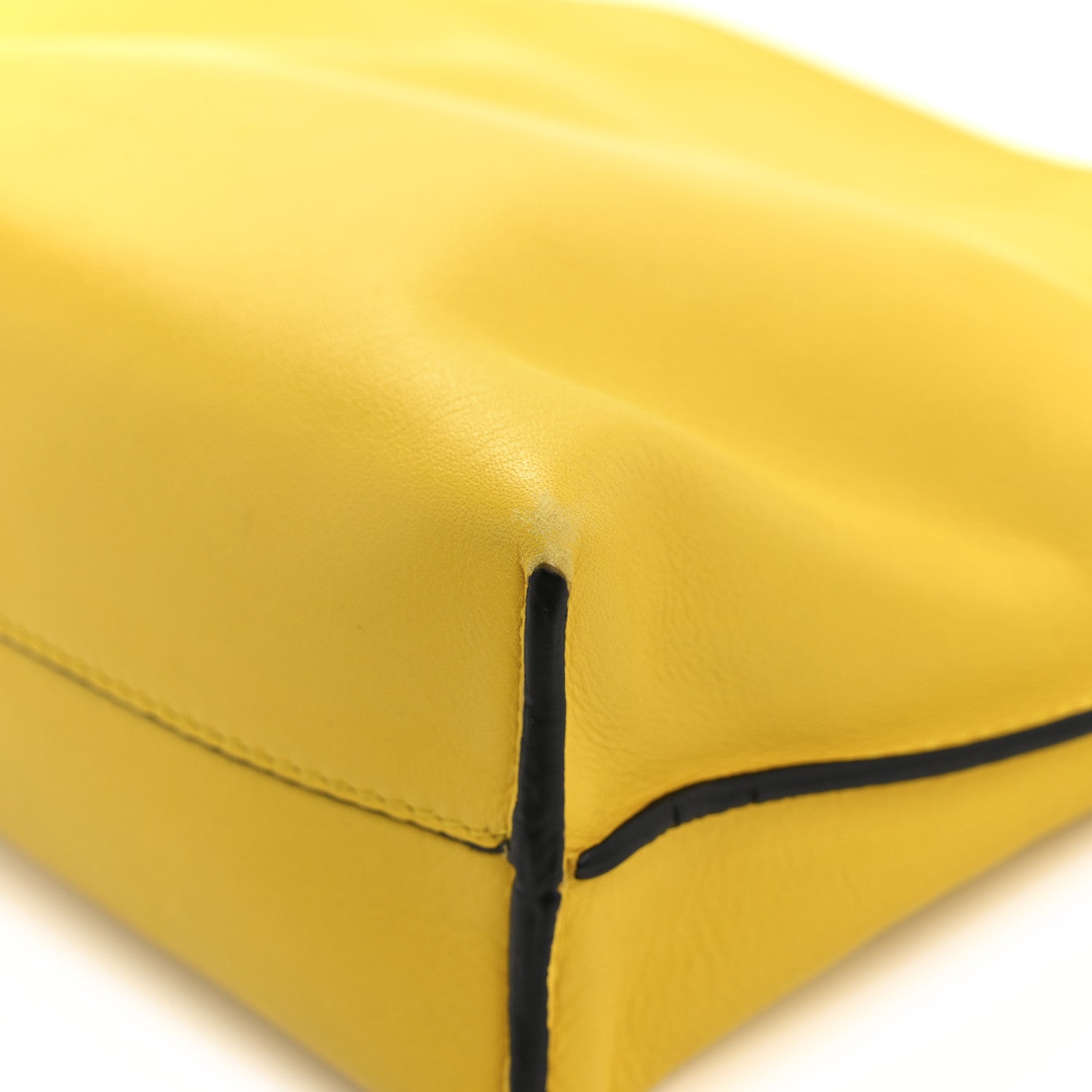 Loewe Calfskin Mini Flamenco Knot Clutch Mustard 12 of 12