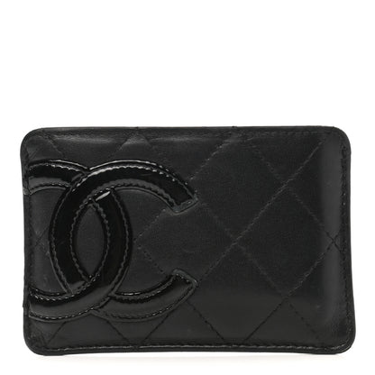 Chanel Calfskin Quilted Cambon Card Holder Black 1 of 7