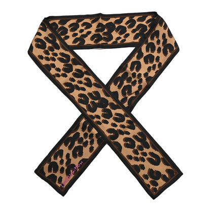 Louis Vuitton Silk Leopard Bandeau Scarf Marron 1 of 4