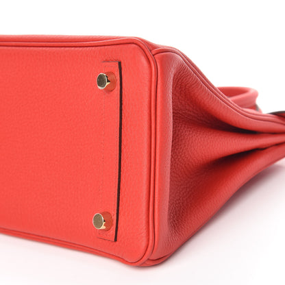 Hermes Togo Birkin 25 Rouge De Coeur 34 of 35