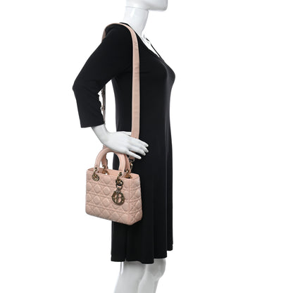 Christian Dior Lambskin Cannage Small Lucky Badges My Lady Dior Pink 2 of 11