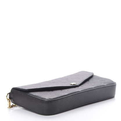 Louis Vuitton Empreinte Pochette Felicie Chain Wallet Black 11 of 15