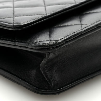 Chanel Lambskin Quilted Wallet On Chain WOC Black 8 of 9