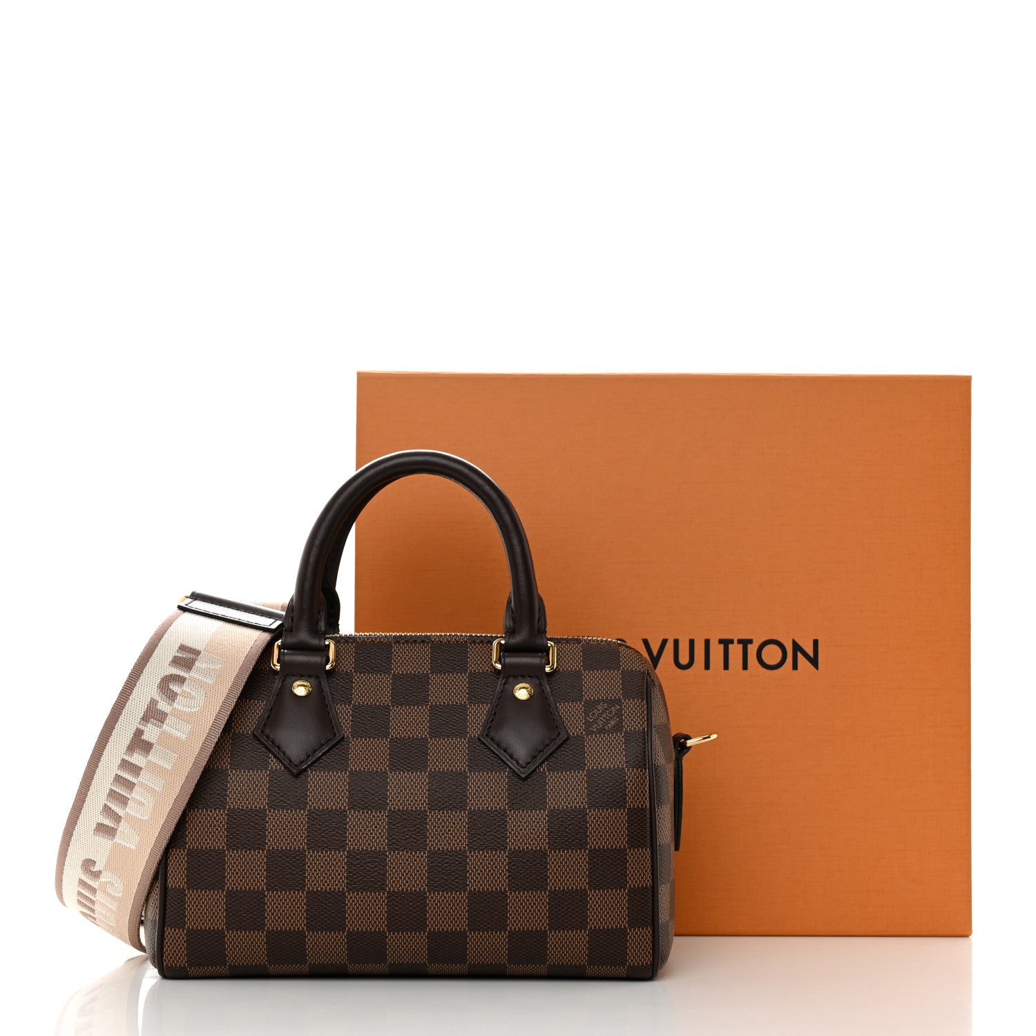 Louis Vuitton Damier Ebene Speedy Bandouliere 20 10 of 10