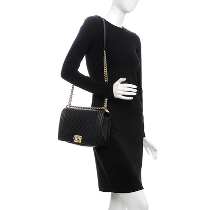 Chanel Caviar Quilted New Medium Boy Flap Black 2 of 10