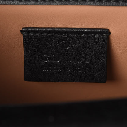 Gucci Velvet Crystal Mini Bee Broadway Shoulder Bag Black 6 of 7