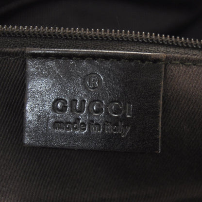 Gucci Denim Monogram Tote Dark Brown 8 of 11