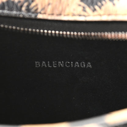 Balenciaga Calfskin Printed Leopard XS Everyday Camera Bag Beige White 6 of 10