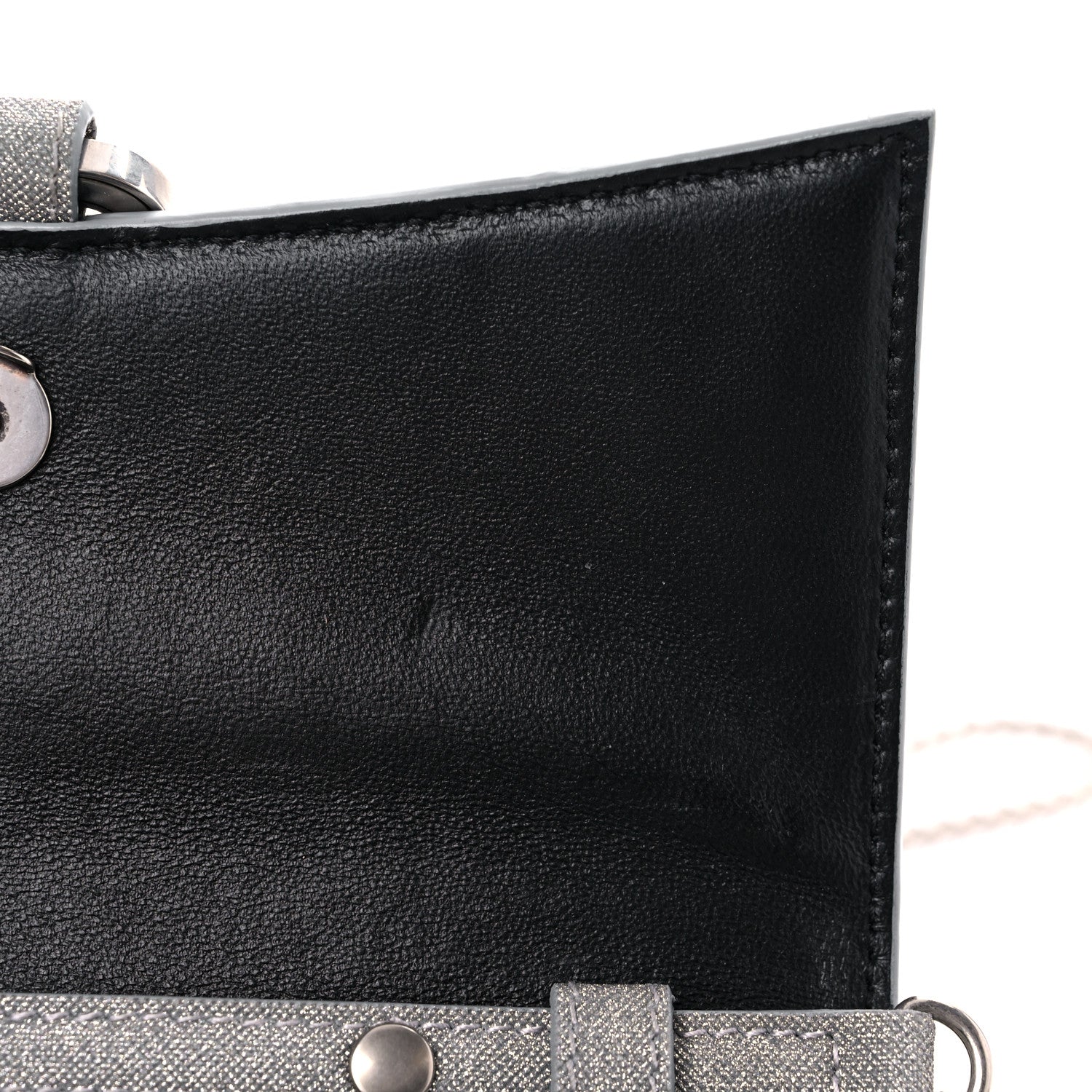 Balenciaga Glitter Fabric Hourglass Chain Bag Grey 9 of 12